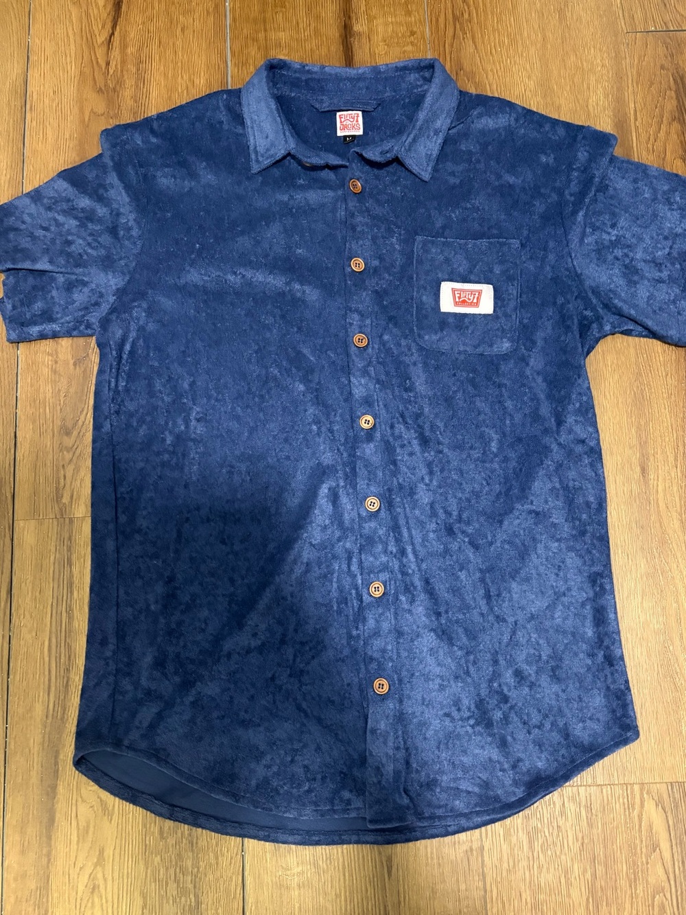Fifty7 Jacks Surfboards Terry Cloth Button Up Medium - Picture 3 of 7